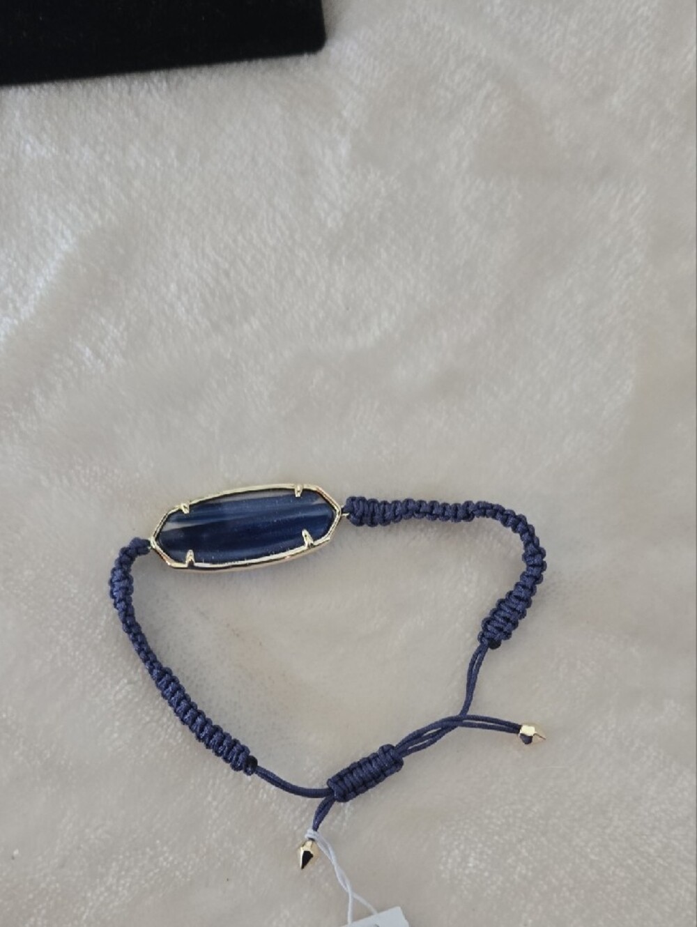 Nwt Kendra ScottGold-Plated Blue Stone Adjustable Bracelet - Picture 3 of 5